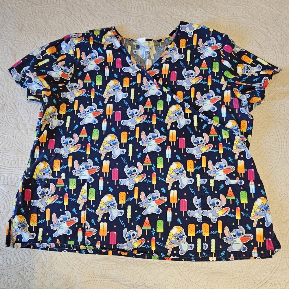Disney's Stitch Scrub Top